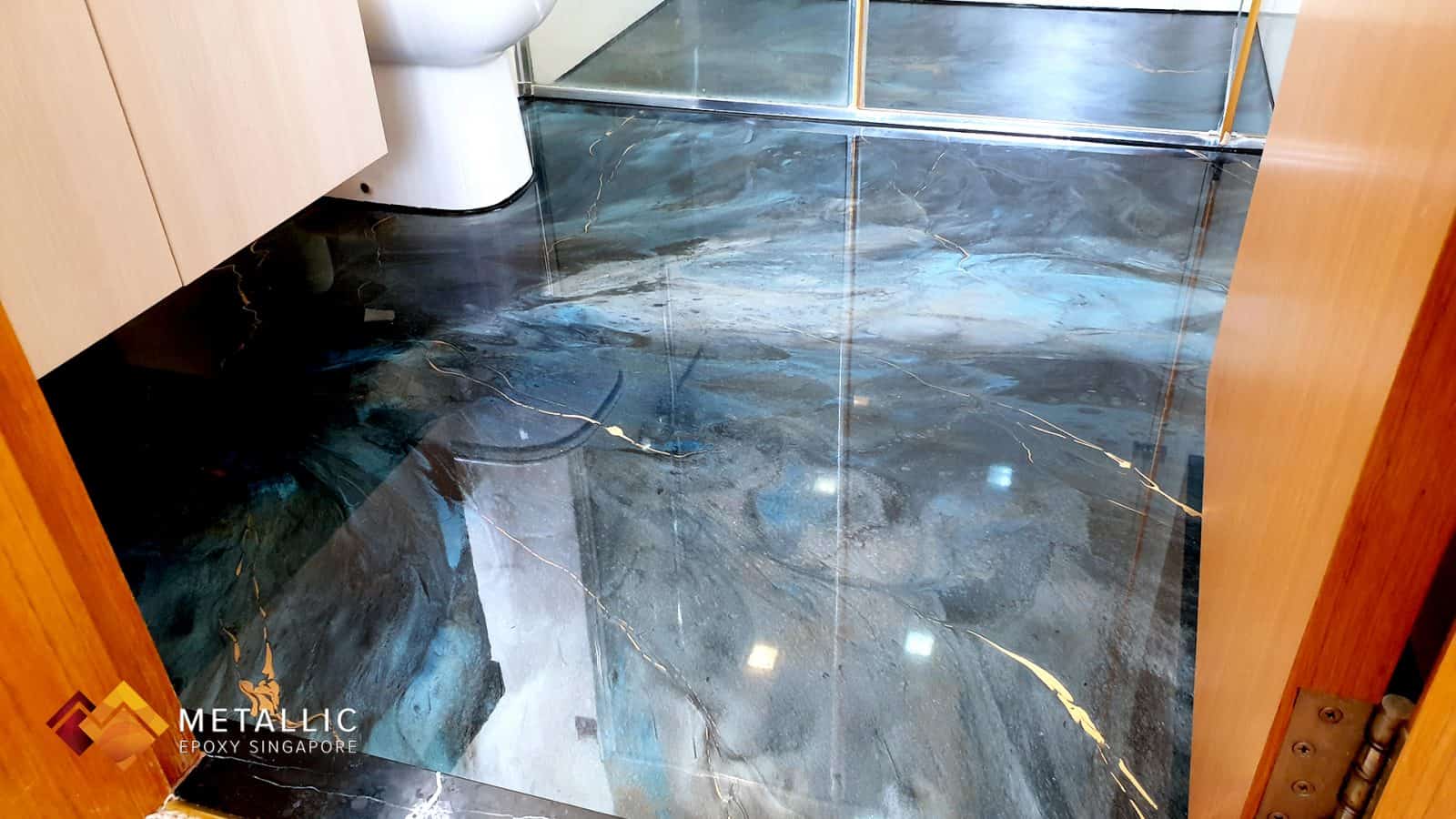 Grey Galaxy Bathroom Flooring