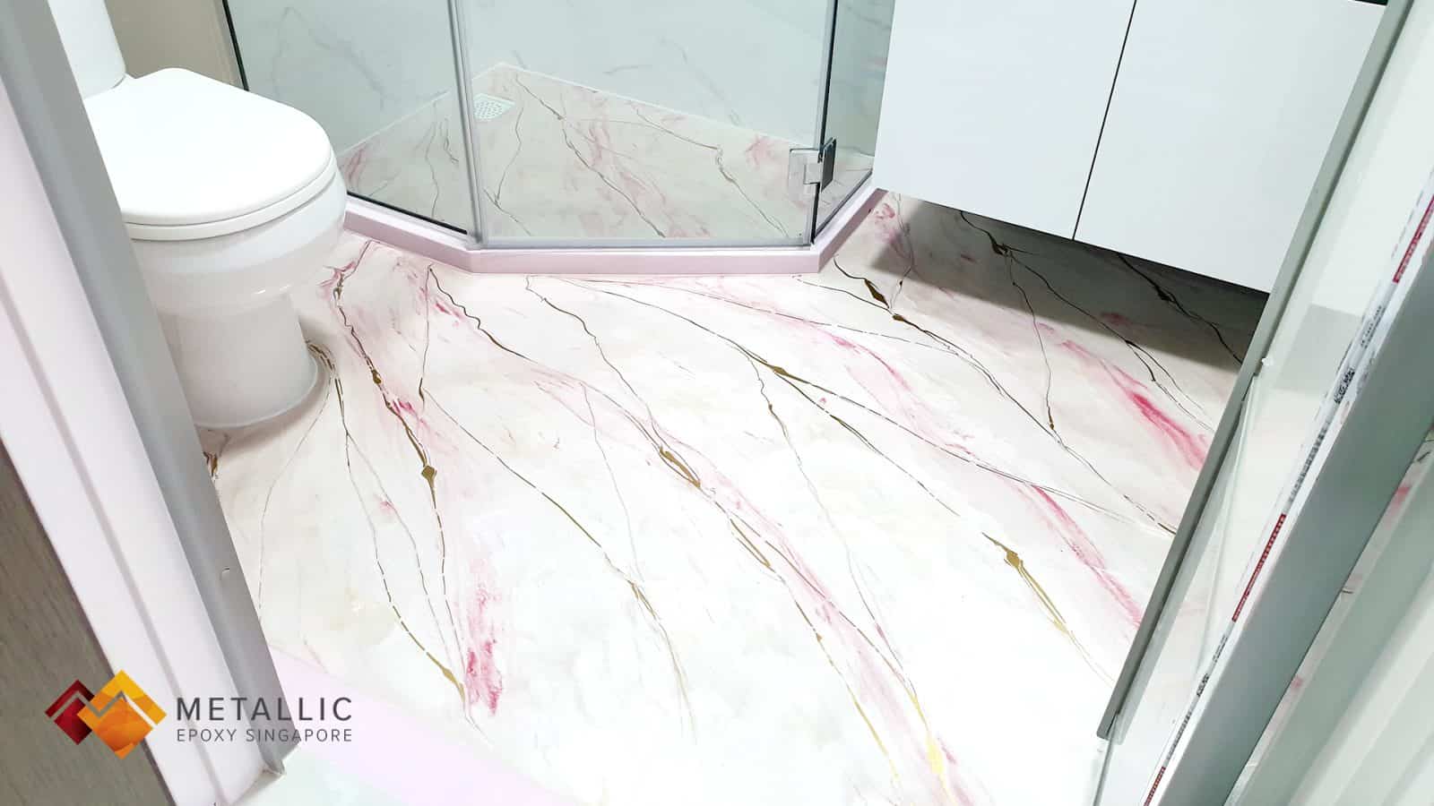 Sakura Bloom Bathroom Flooring