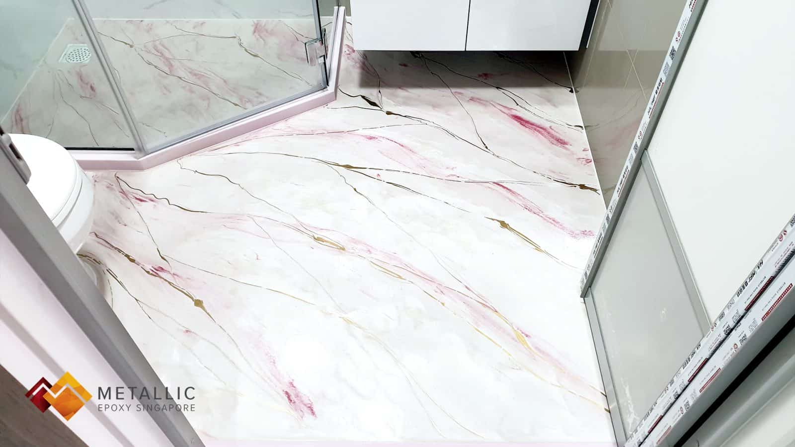 Sakura Bloom Bathroom Flooring
