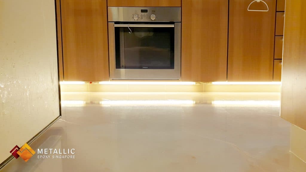 White Gold Marble Flooring