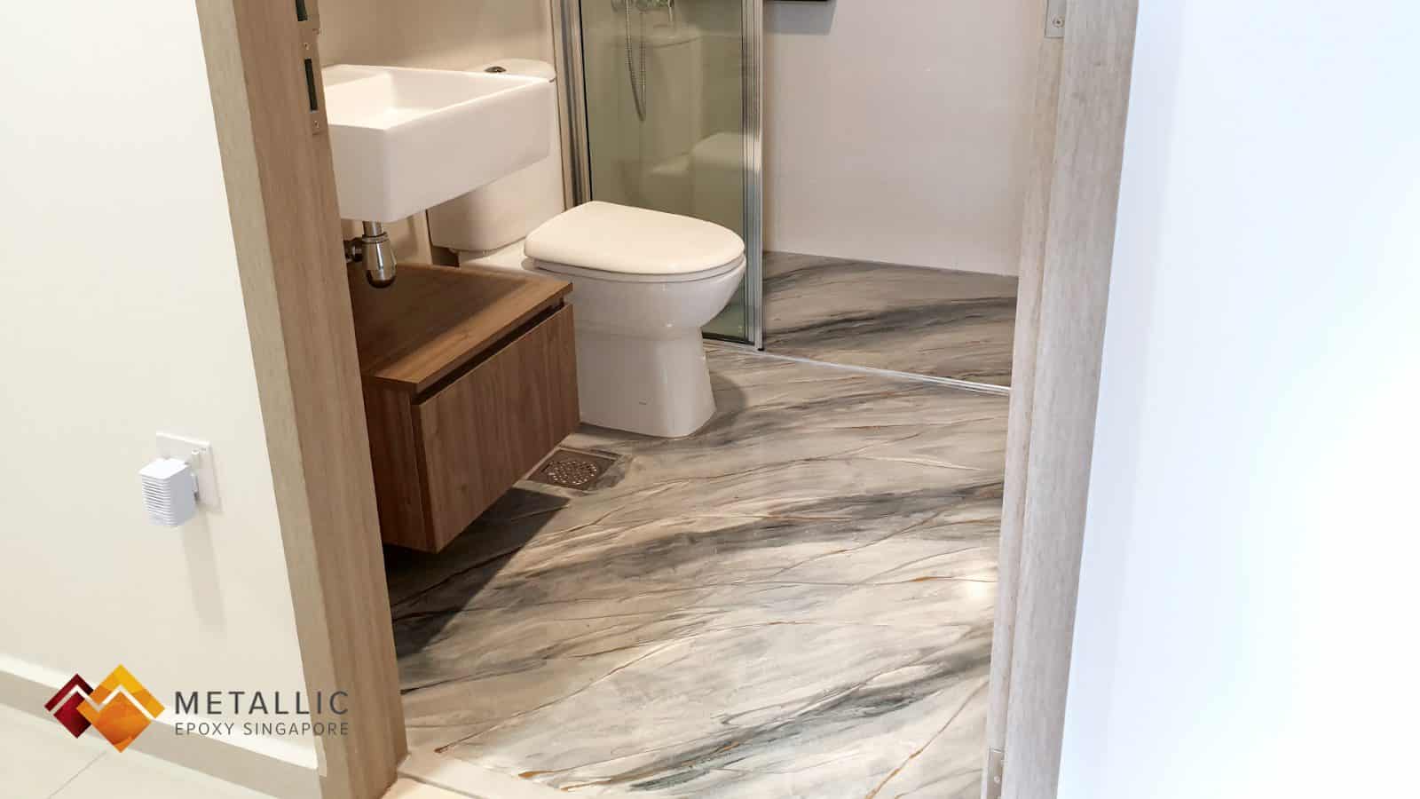 Florance Grey Marble Bathroom Flooring