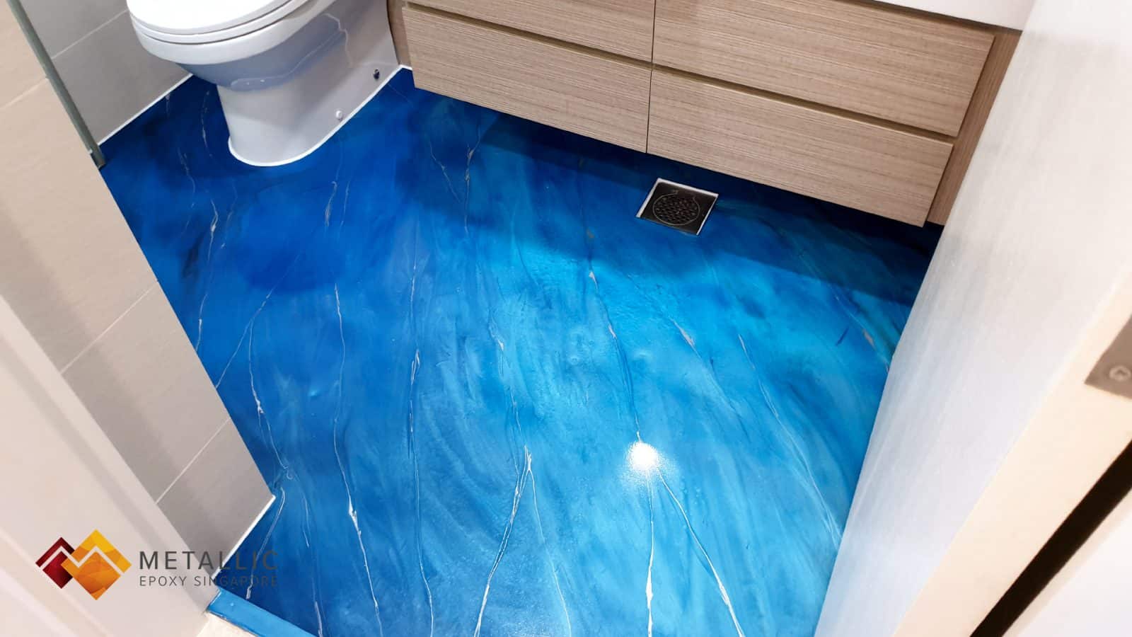 Shore Blue Bathroom Flooring