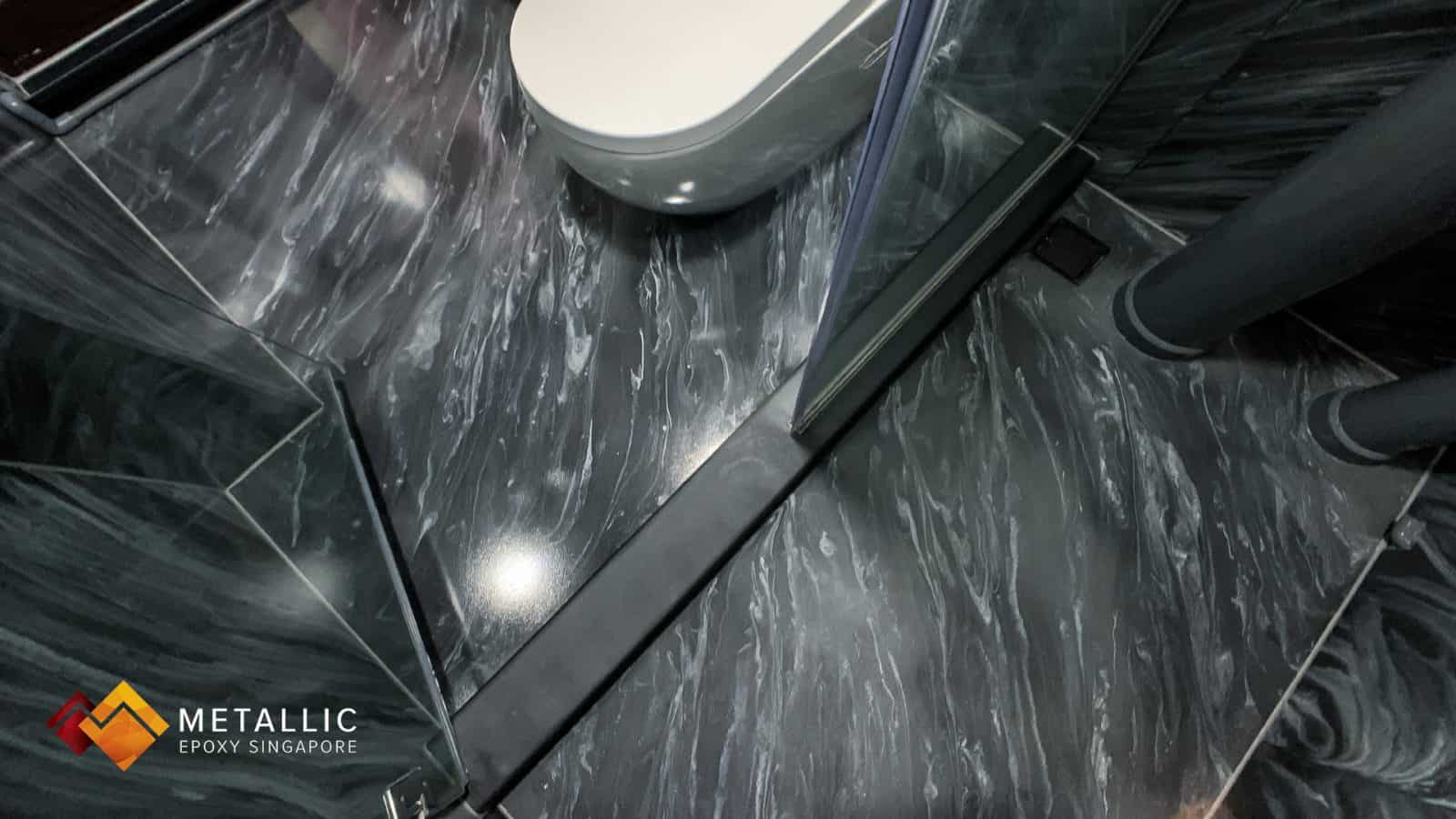 Titanium Grey Marble Bathroom