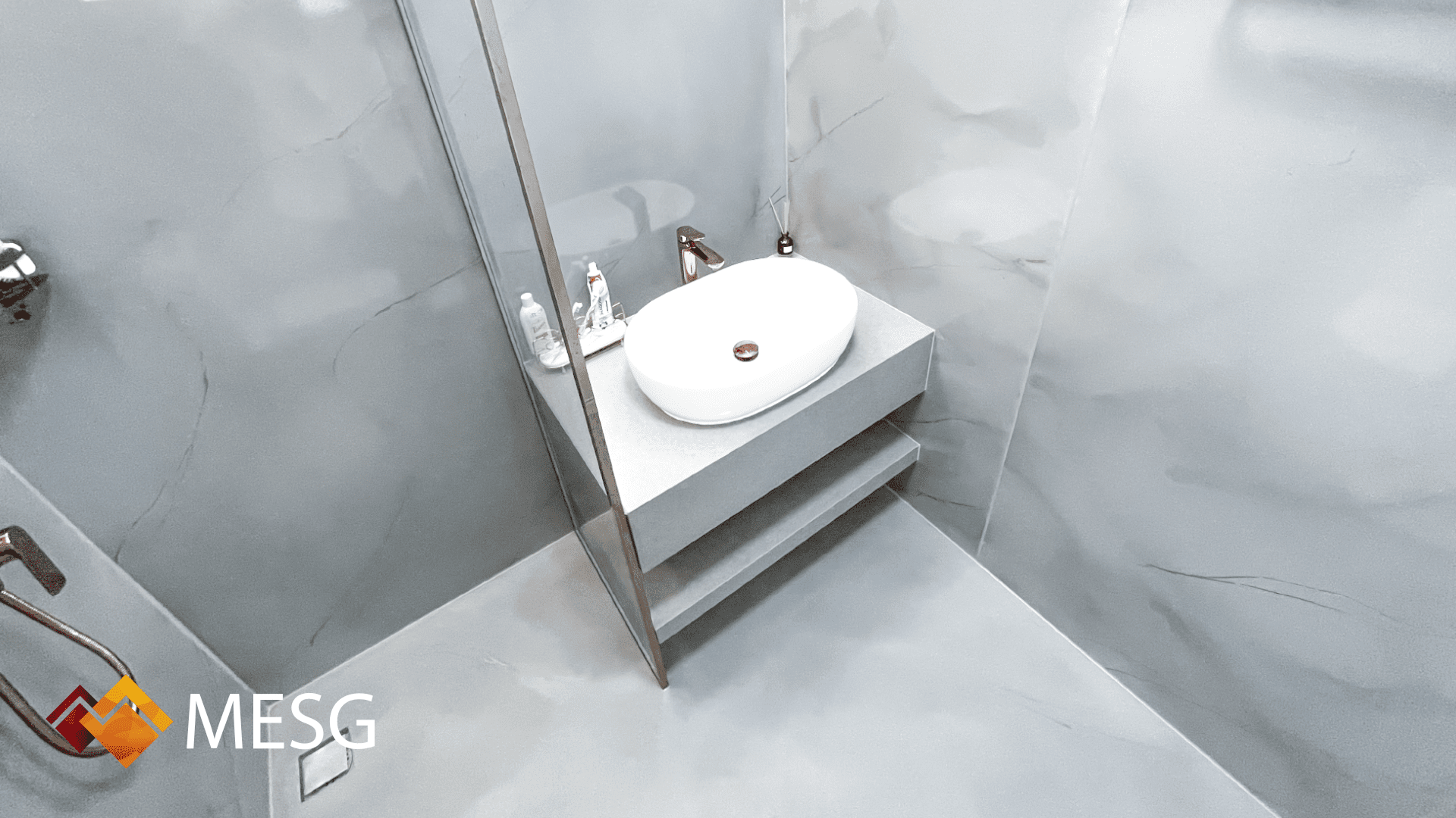 Grey Marble Bathroom