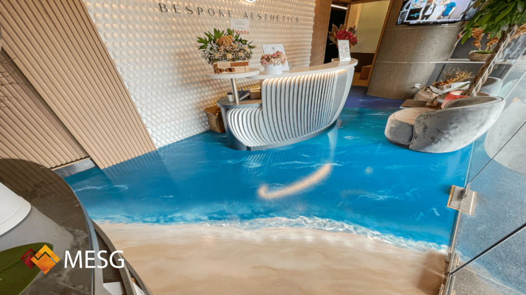 Summer Beach Themed Flooring is special due to the nature of the powder