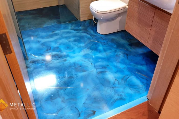 Blue Lake Bathroom Flooring