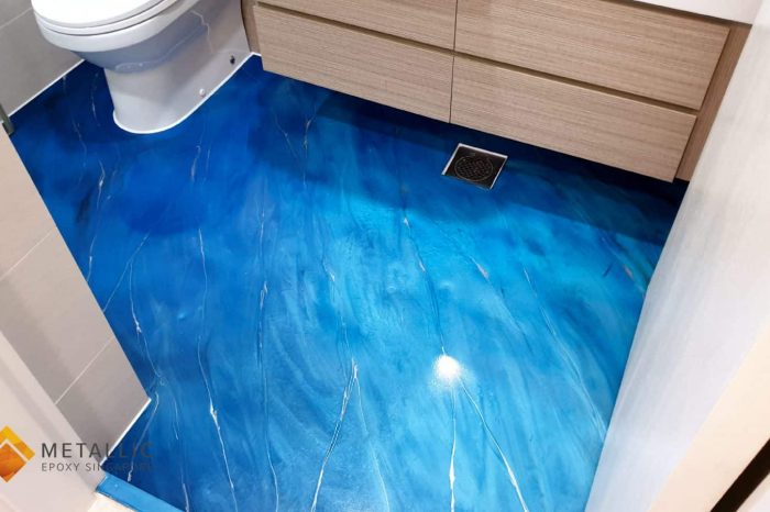 Shore Blue Bathroom Flooring