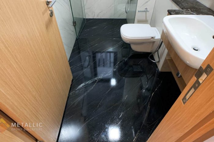 Gem Black Bathroom Flooring